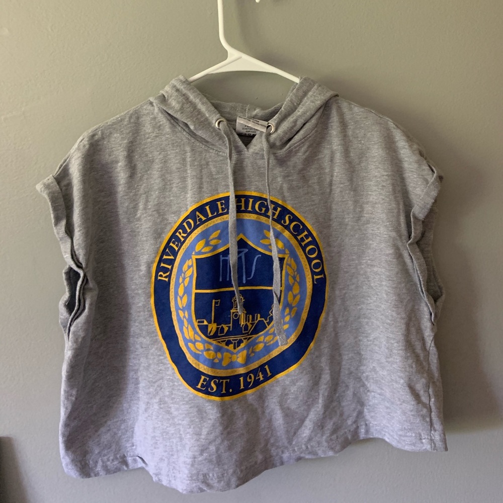 Riverdale Cropped Sleeveless Sweatshirt and Short